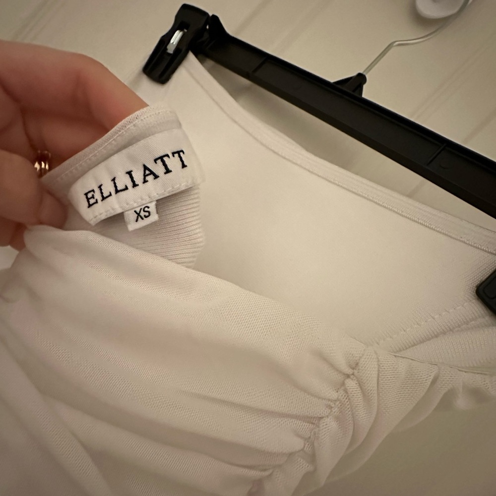 Elliatt White Draped Mini Dress - Picture 6 of 9